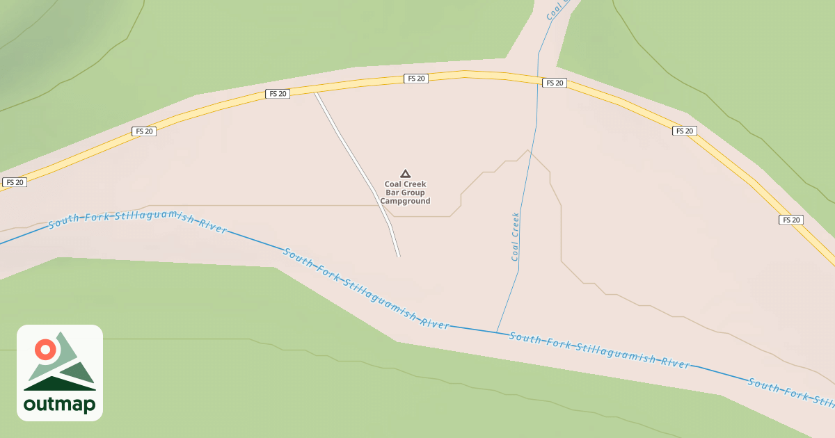 Map of COAL CR BAR CG-A