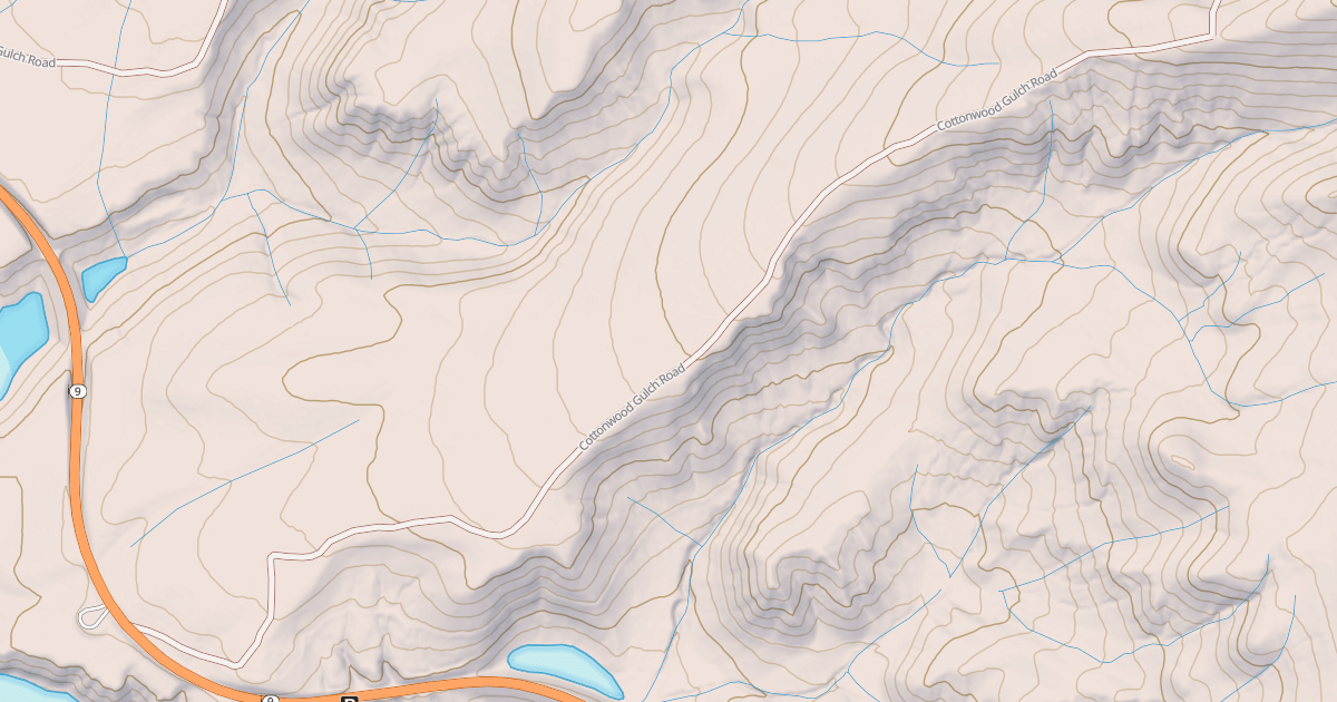 Map preview of COTTONWOOD GULCH
