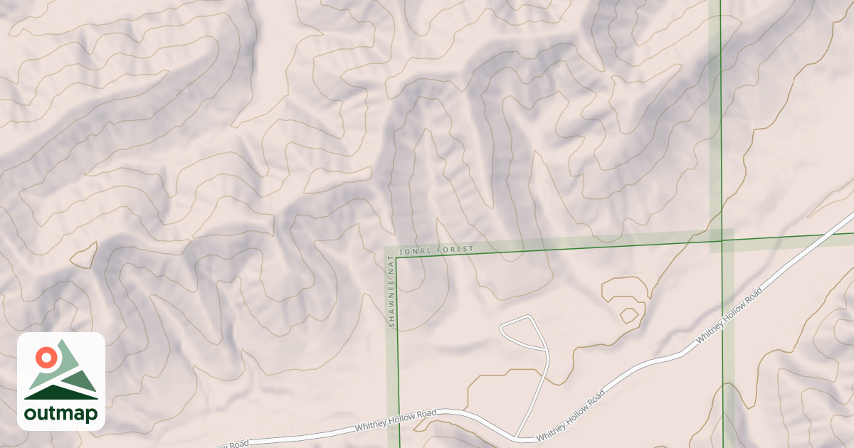 Map of SOUTH COOPER SPUR