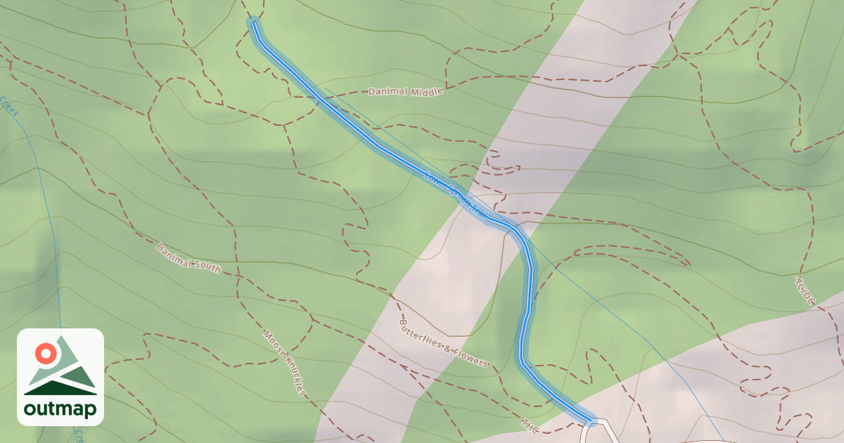 Map of Lower Sproatt Trail