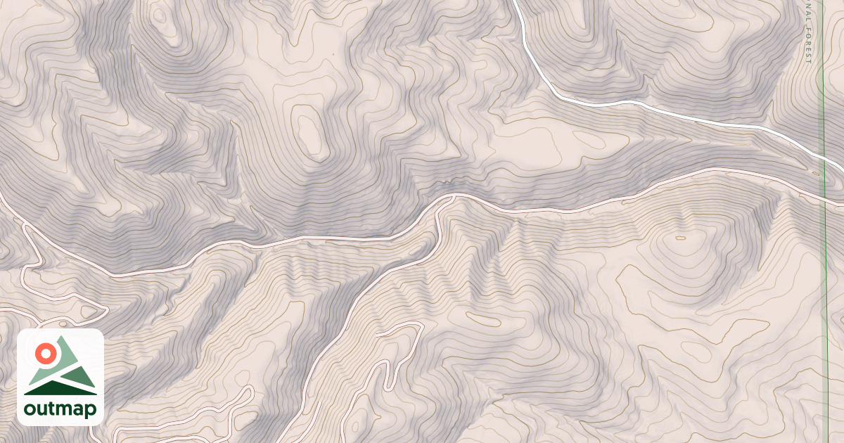 Map of WEST PINE CREEK
