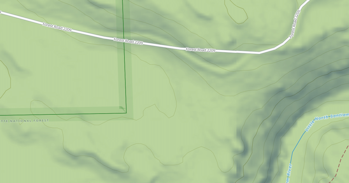 Map preview of USFS Motor Vehicle Use Map Roads {A8BDCFC1-74A0-4868-A4D3-BD7381F56E38}