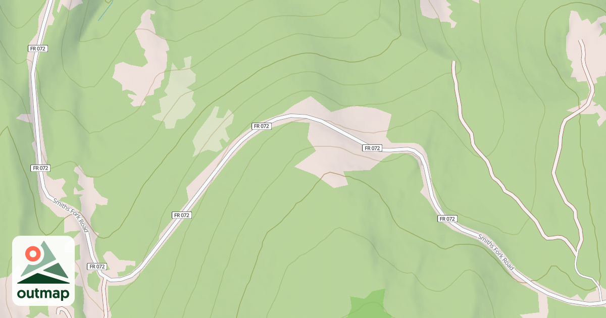 Map of Smiths Fork Snowmobile