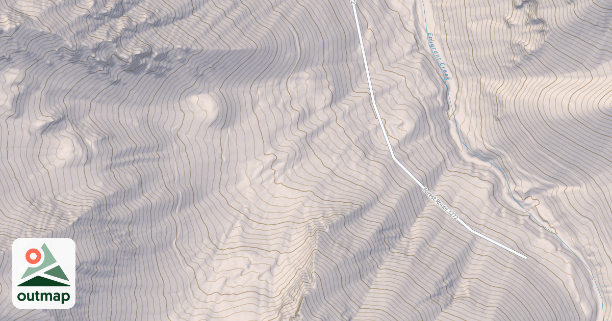 Map of EMIGRANT PEAK