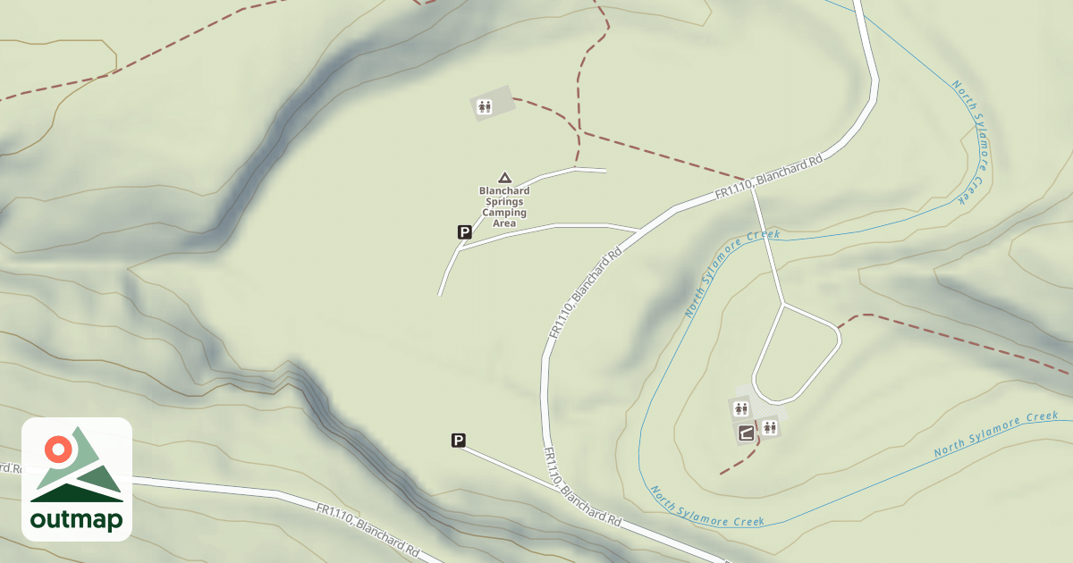 Map of DAY USE SPUR A