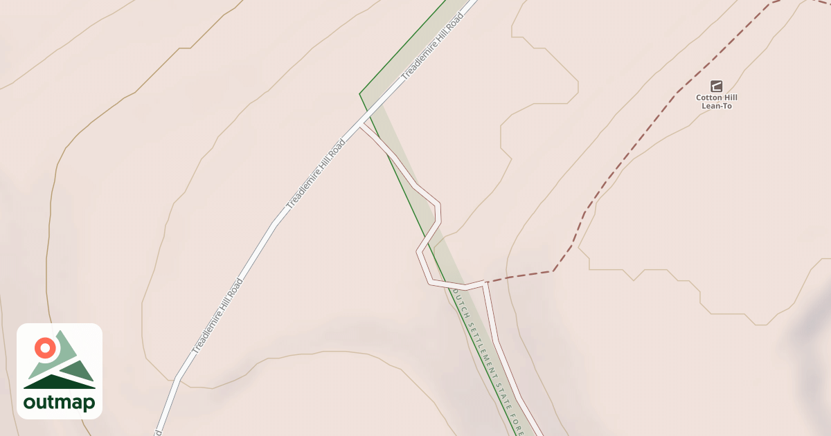 Map of Cotton Hill Snowmobile Trail