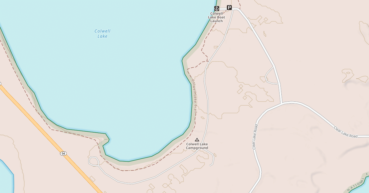 Map preview of COLWELL CAMPGROUND