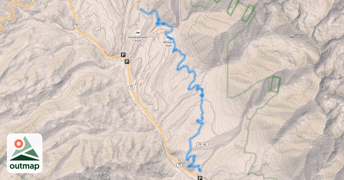 Map of Spring Creek Trail