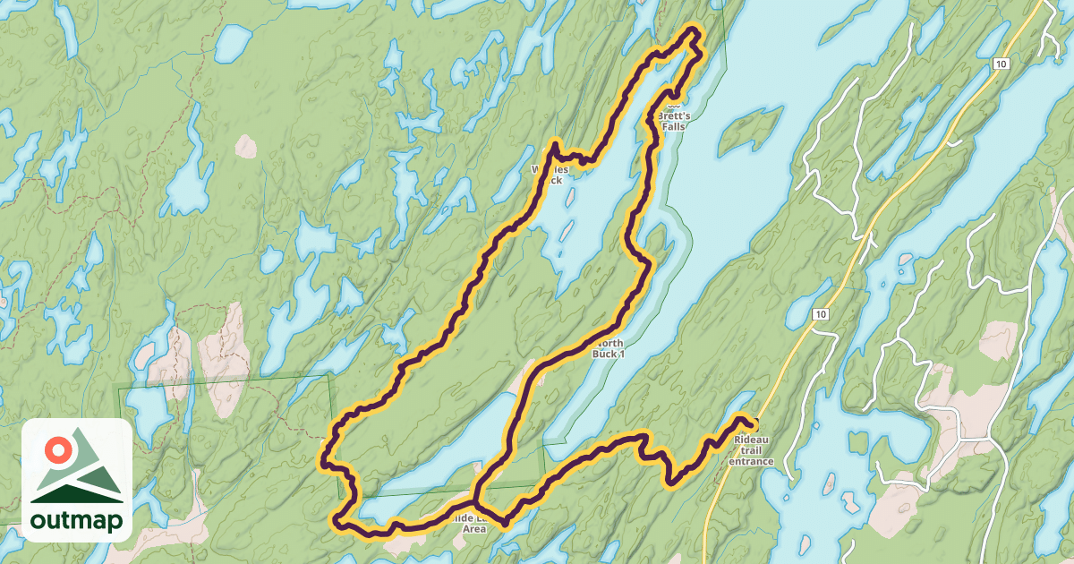 Map of Slide Lake Loop