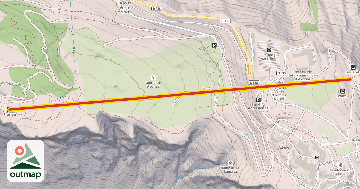 Map of Proclou