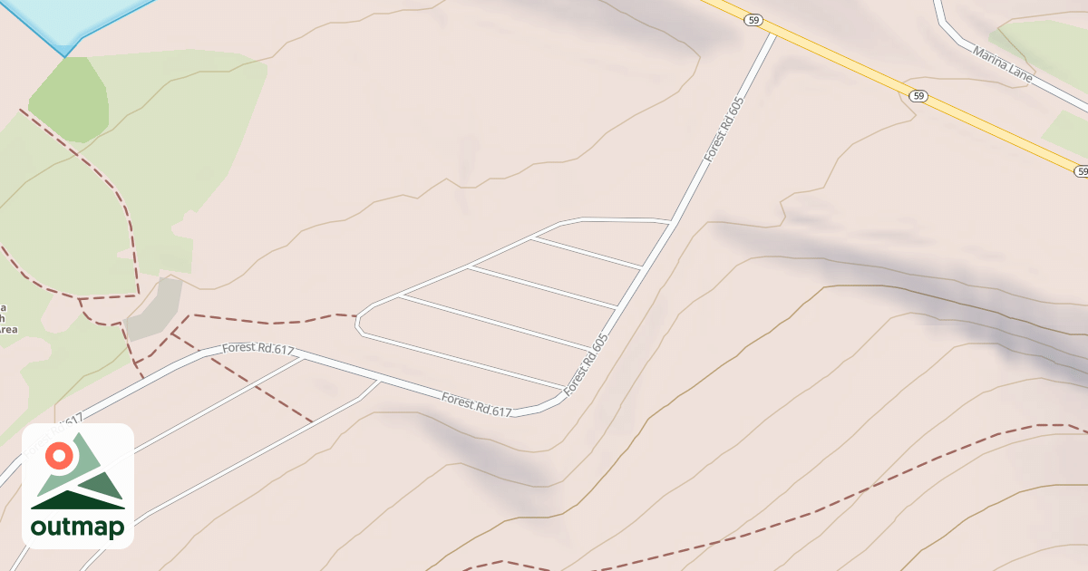 Map of KINZUA BEACH - E