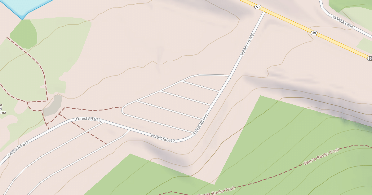 Map preview of KINZUA BEACH - E