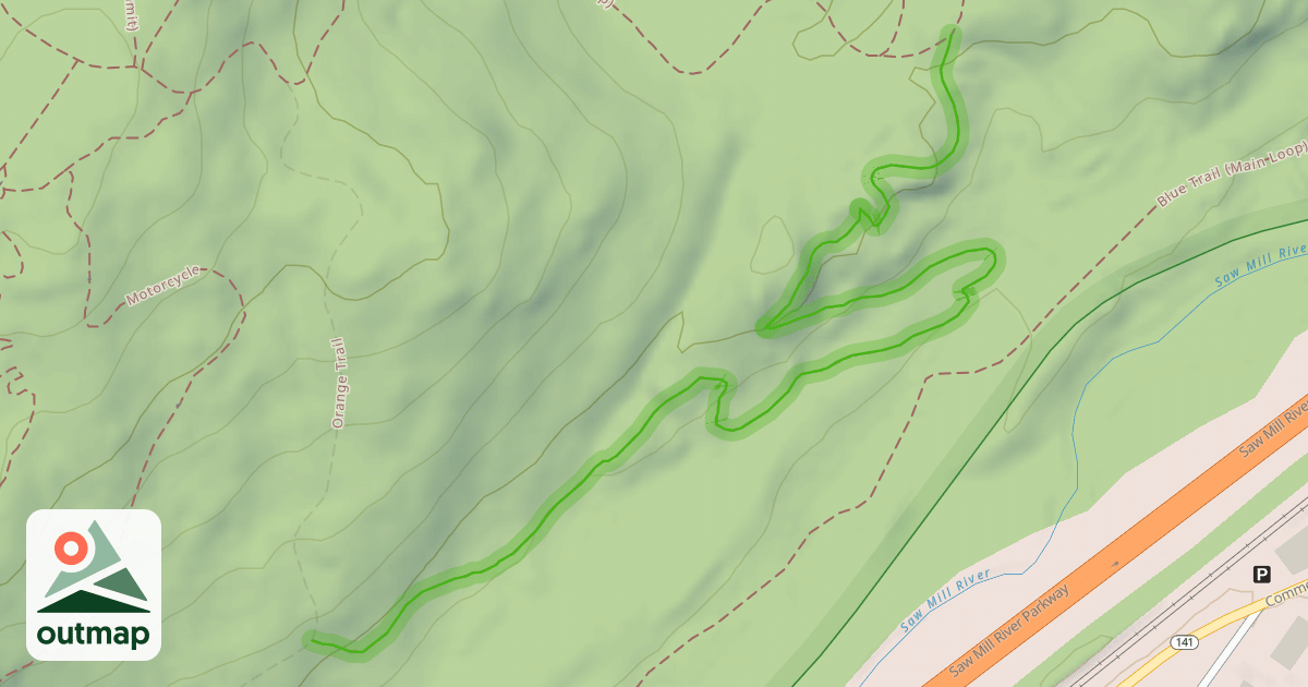 Map of Green Trail (Meadow Extension Connector)