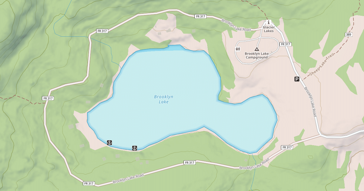 Map preview of BROOKLYN LAKE RD.