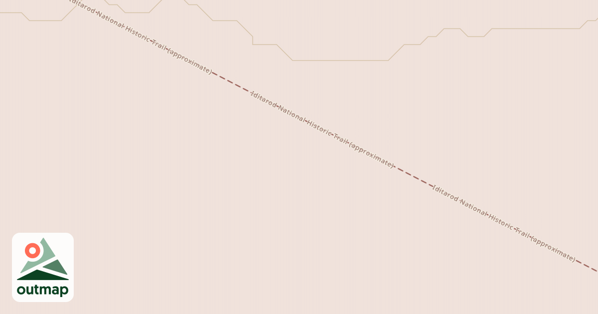 Map of Willow to Nome Winter Trail