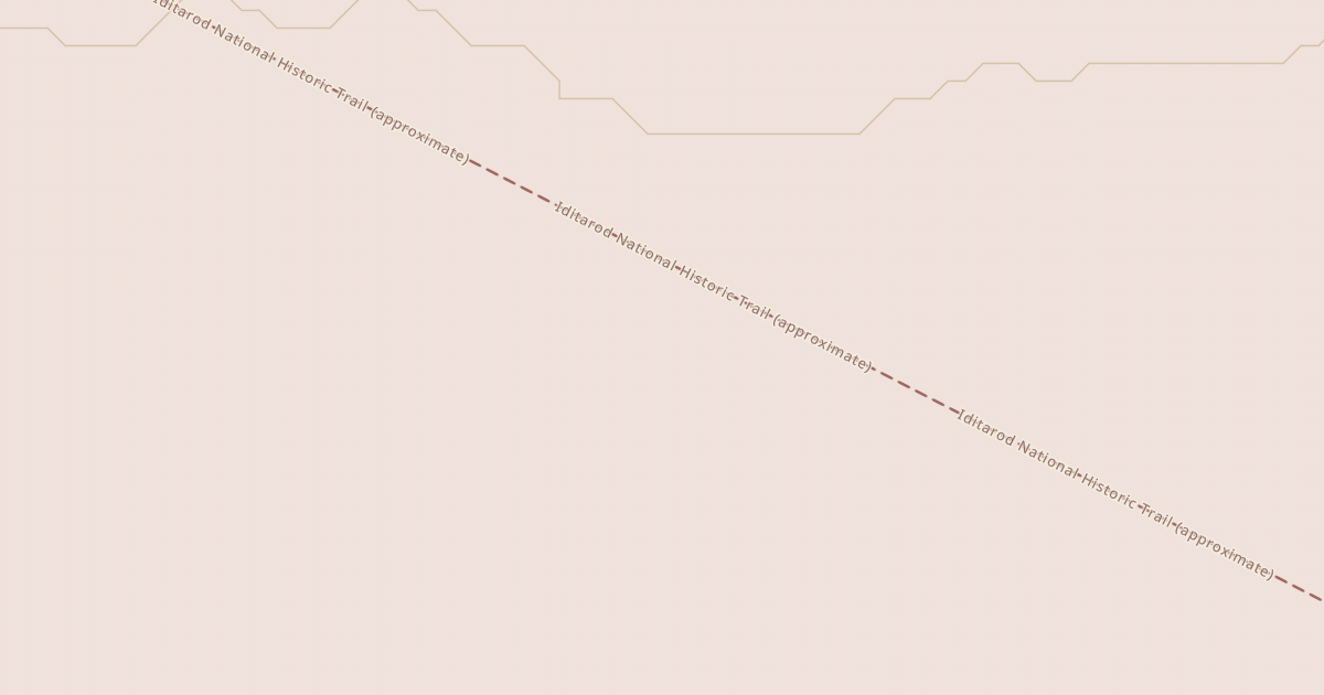 Map preview of Willow to Nome Winter Trail