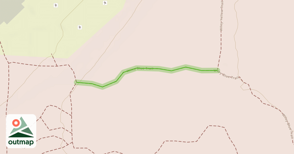 Map of Wiley Blue Trail