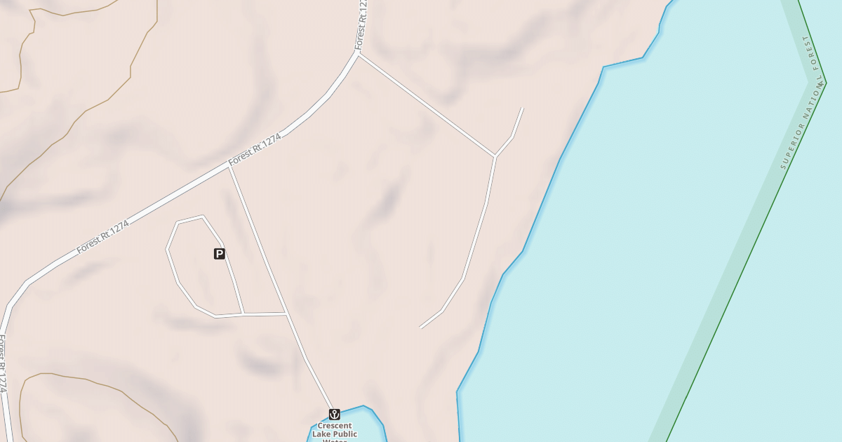 Map preview of CRESCENT LAKE CG SPUR A