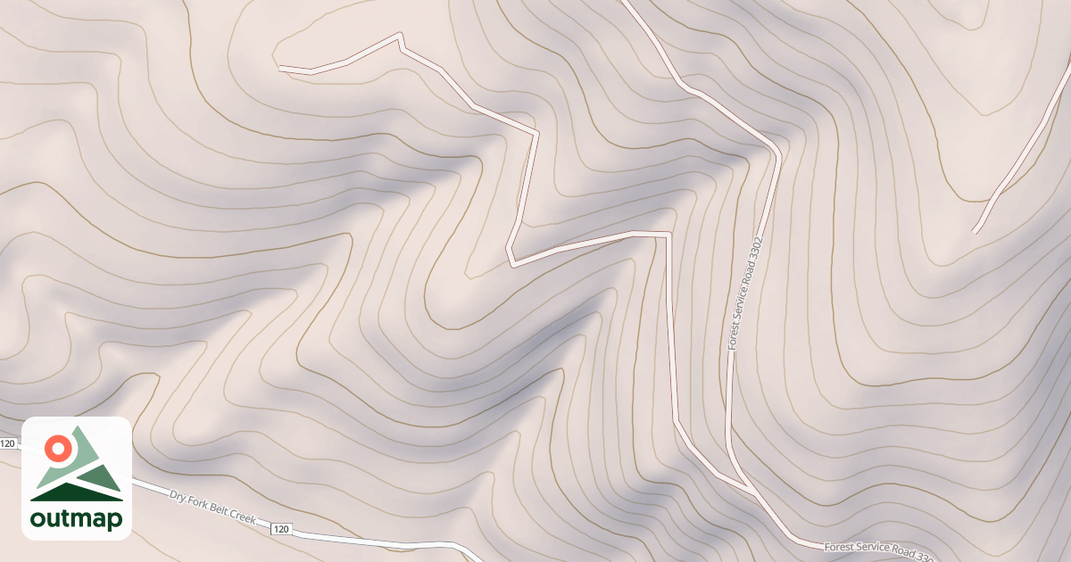 Map of GOLD RUN
