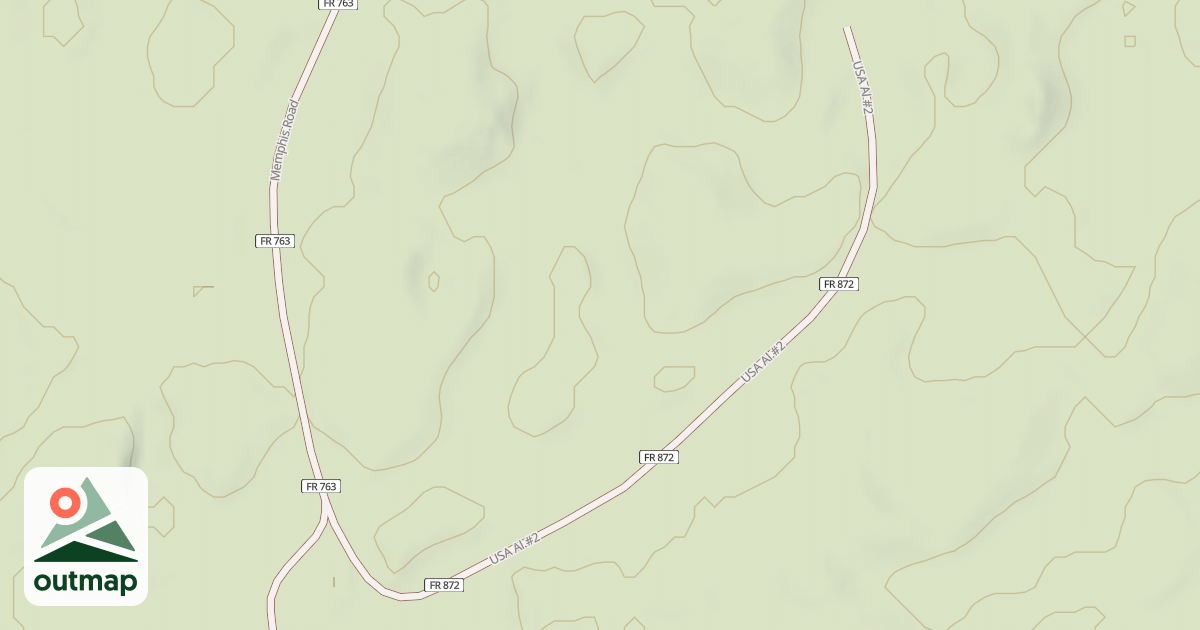 Map of USA AL #2