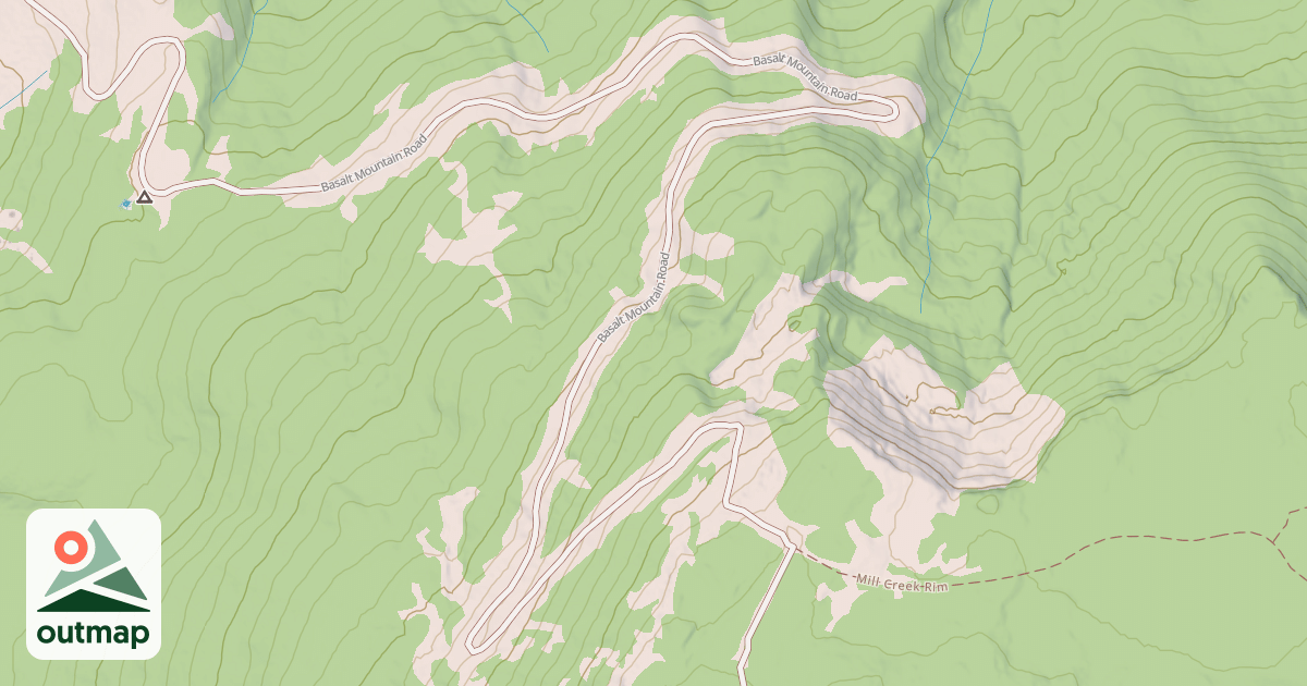 Map of BASALT MOUNTAIN
