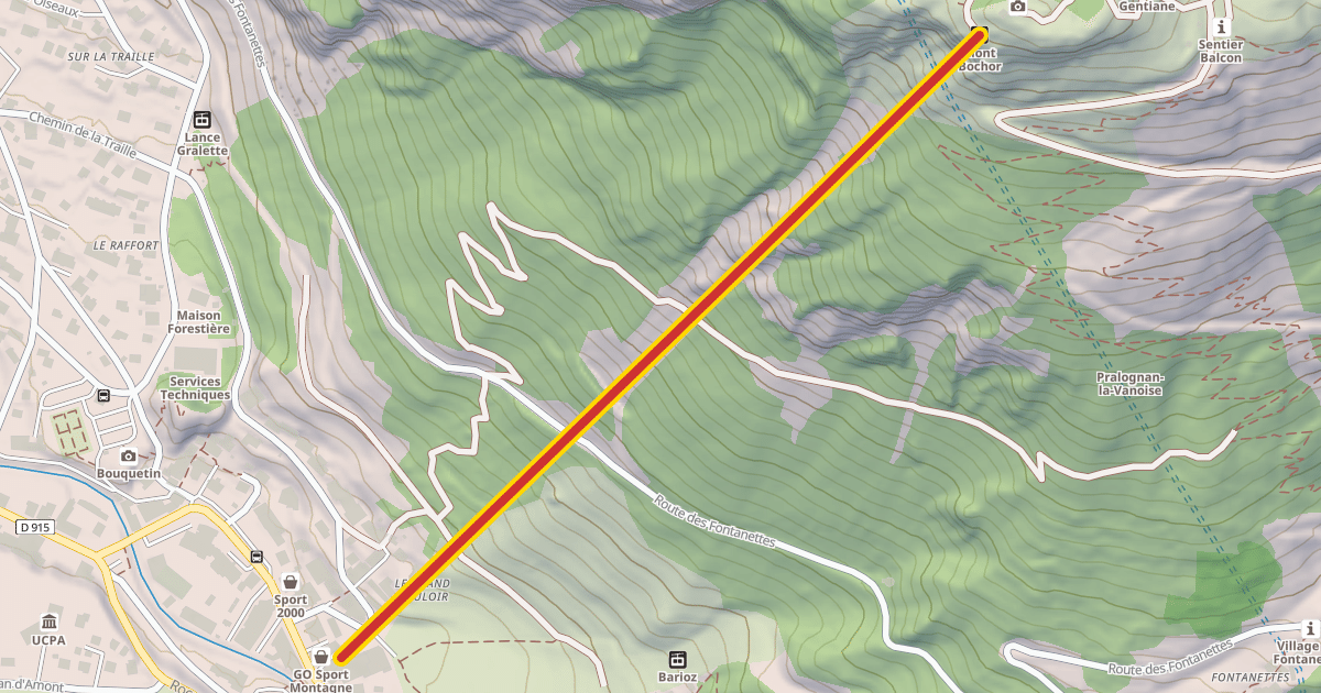 Map preview of Mont Bochor