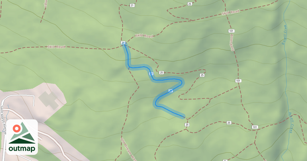 Map of Lower Dreamweaver