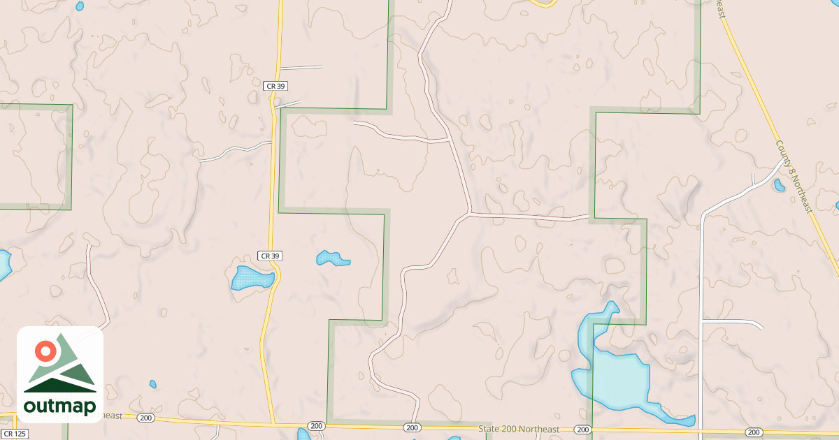 Map of MN 200 SPUR 2868