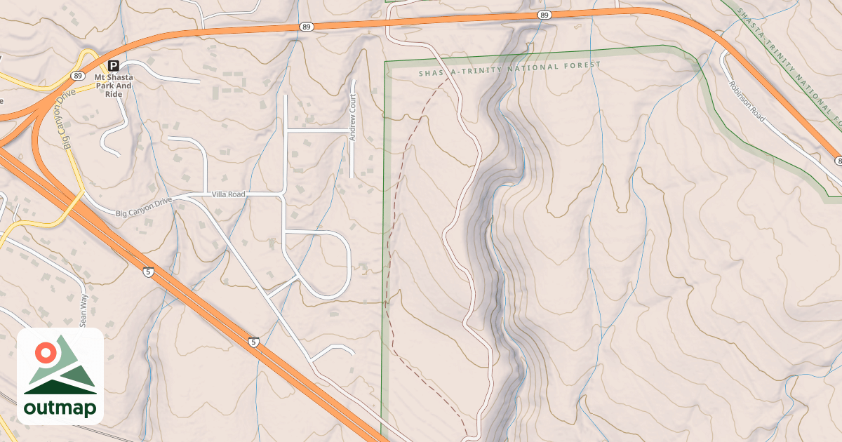 Map of BIG CANYON