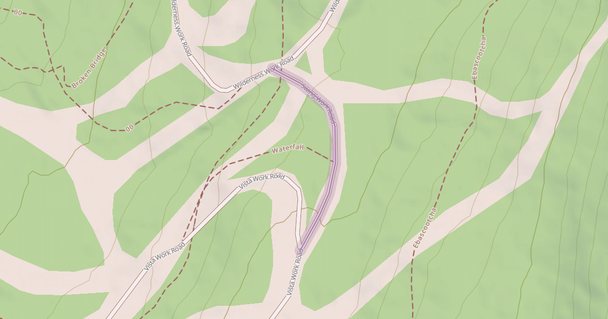Map preview of Swing Work Road