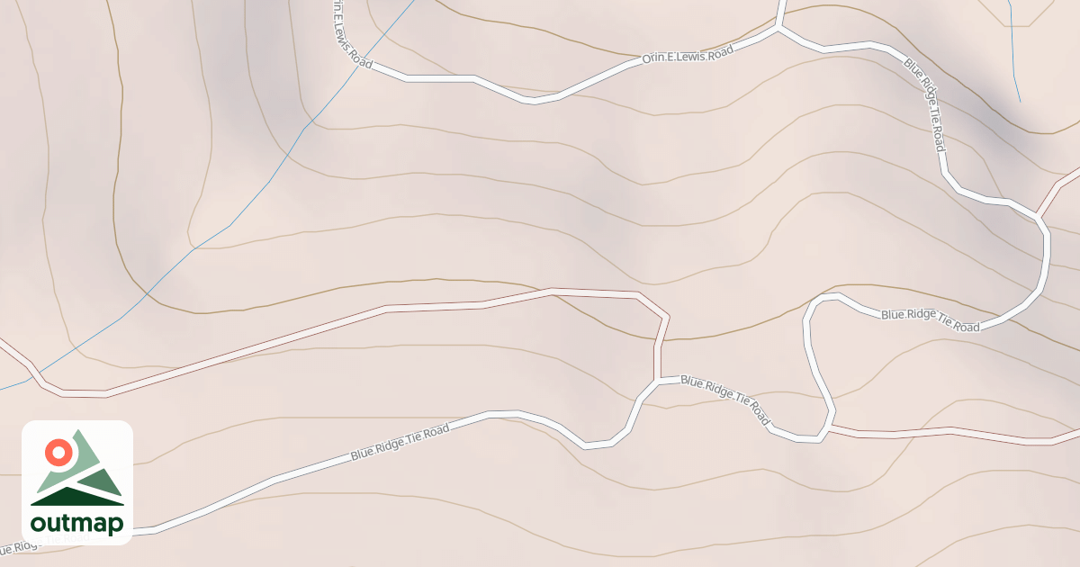 Map of BLUE RIDGE TIE