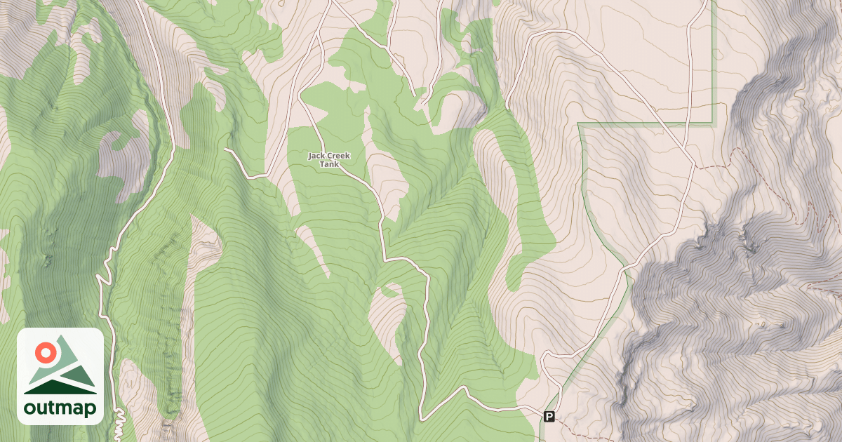 Map of BURRO SPRINGS
