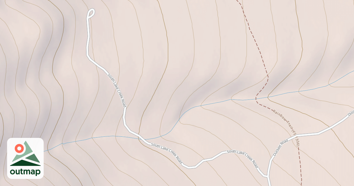 Map of SO. LAKE CREEK