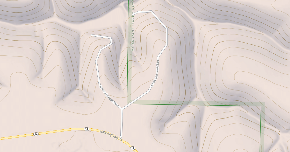 Map preview of USFS Motor Vehicle Use Map Roads {DC62EACA-9A9E-4B67-BF59-E0205707F78D}