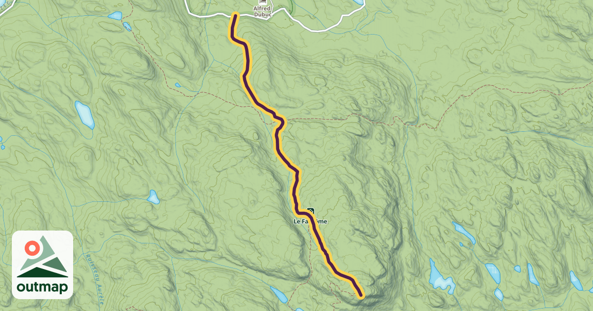 Map of Vallee des Fantomes Trail
