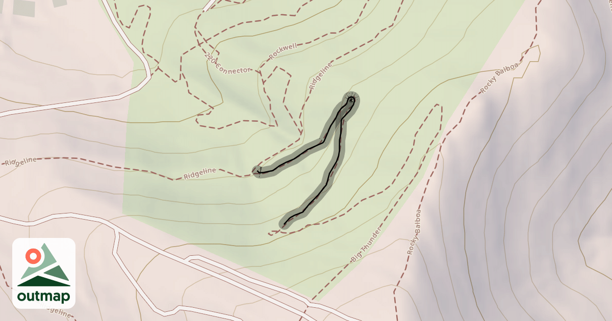 Map of Big Thunder Trail