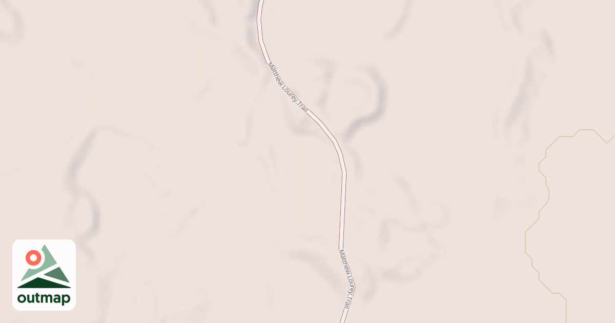 Map of Matthew Lourey State Trail