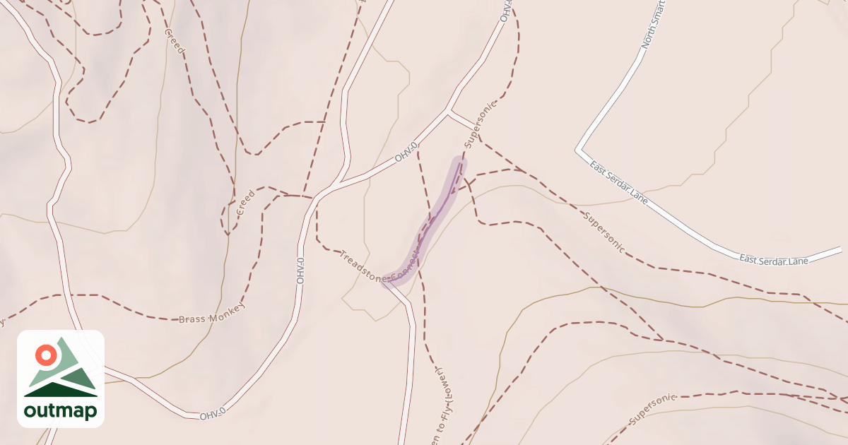 Map of Treadstone Connect Trail