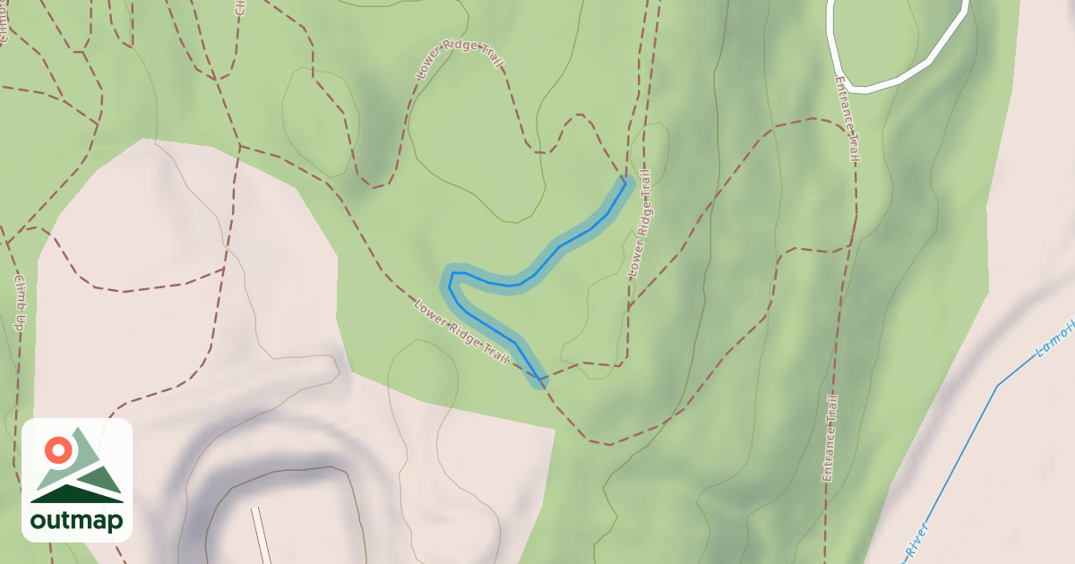 Map of Lower Ridge Trail