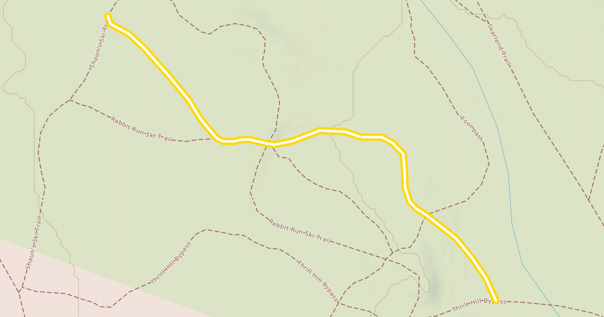 Map preview of Rabbit Run Ski Trail