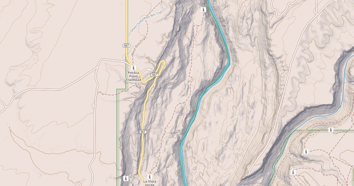 Map preview of La Vista Verde Trail