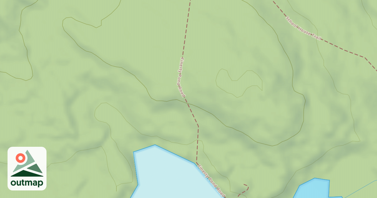 Map of Finerty Pond Road
