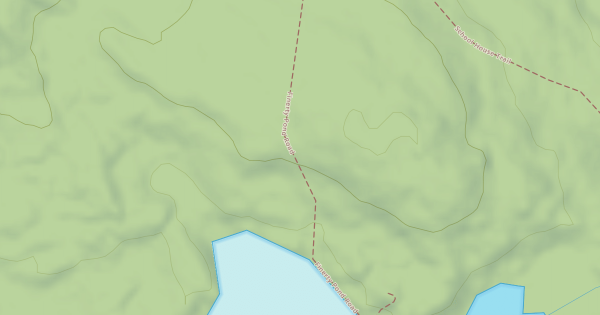Map preview of Finerty Pond Road