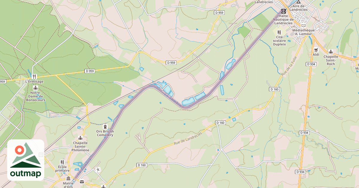 Map of Chemin de Halage