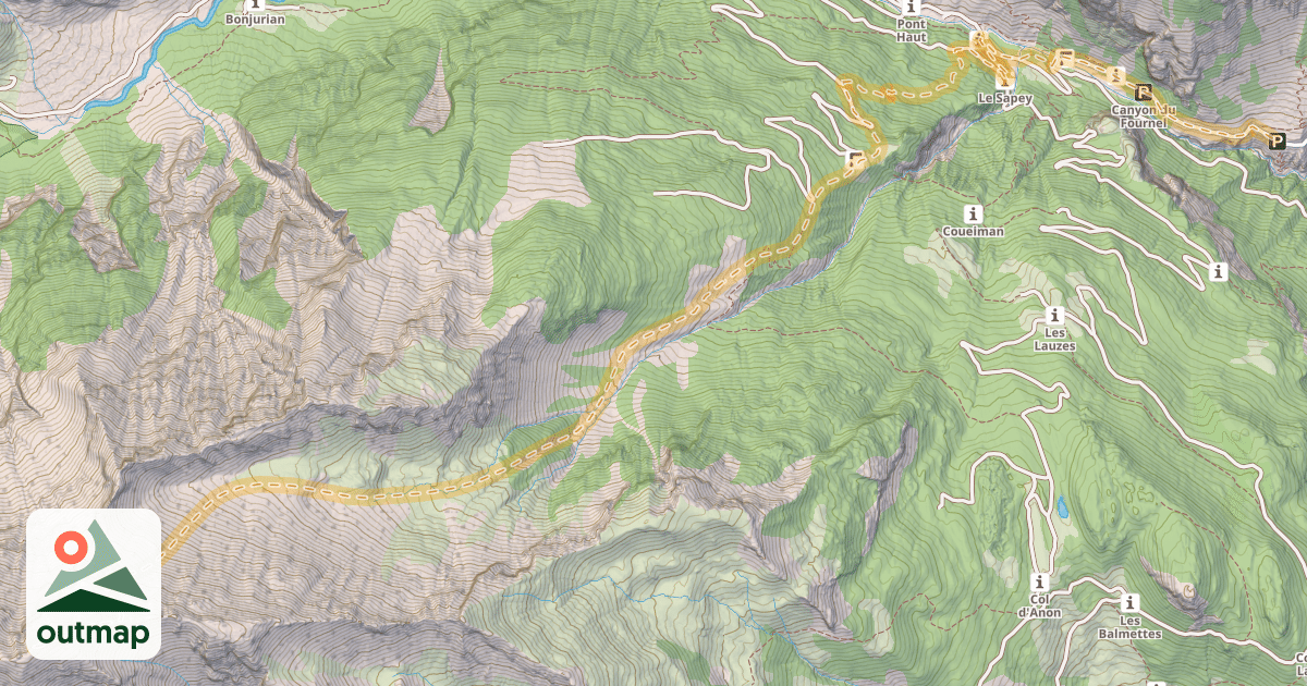 Map of L'Étoile — L'Éychaillon