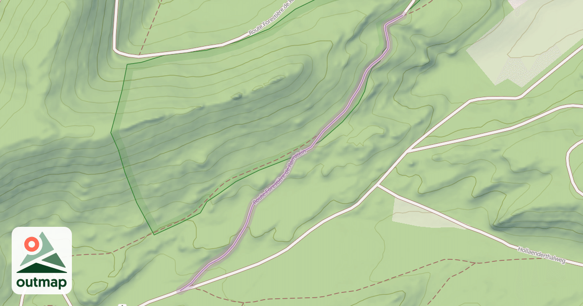 Map of Route Forestière de Ramstein