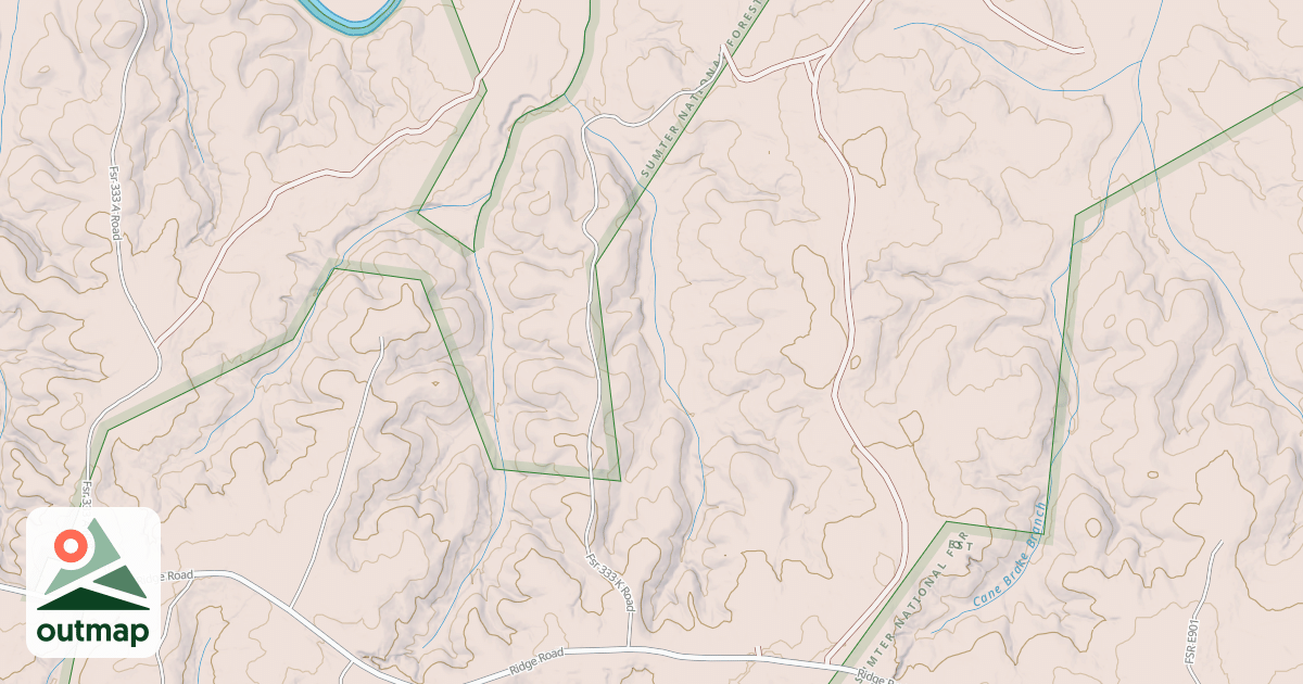 Map of ROAD 333K