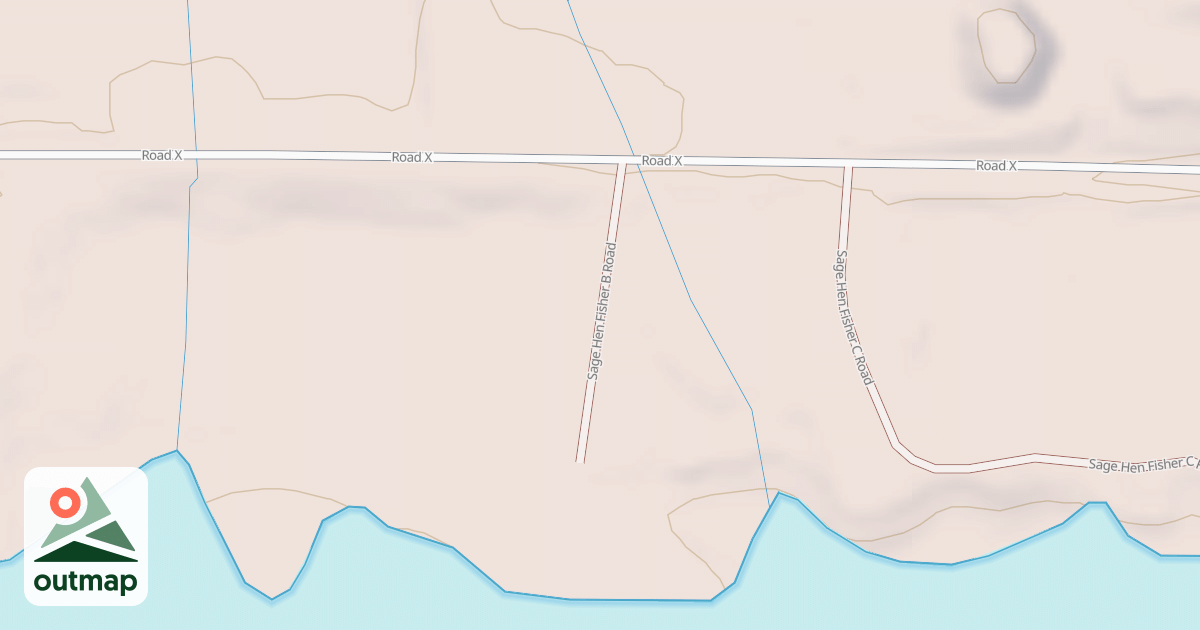 Map of SAGE HEN FISHER B