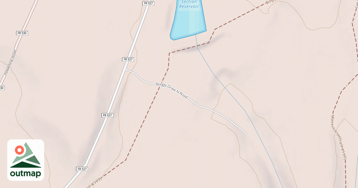 Map of BOGGY DRAW N