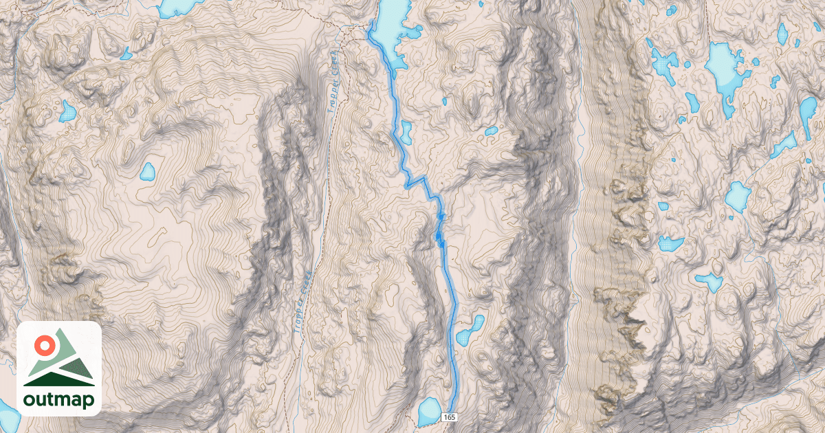Map of Summit Lake Trail